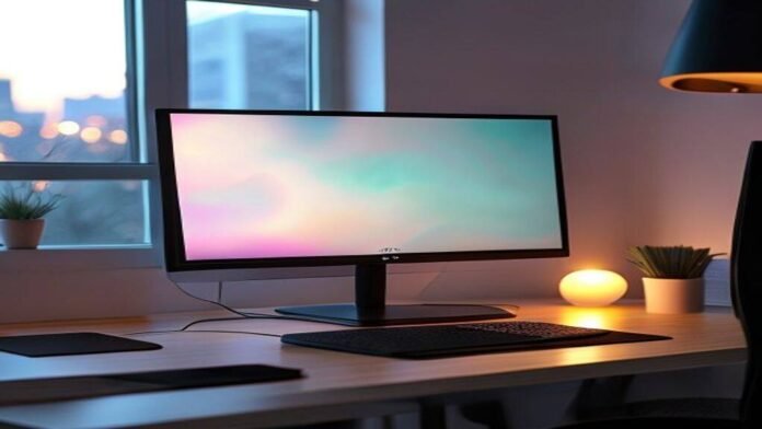 Nanoleaf's monitor stand is an all-in-one setup that brightens up your desk space
